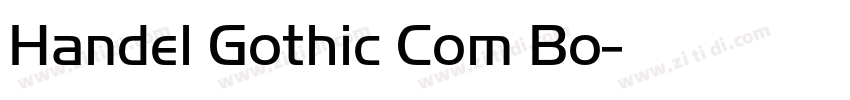 Handel Gothic Com Bo字体转换